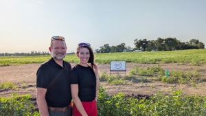 Larry and Rachael Weissenburger on a new custom home build site — Rosewood Homes & Real Estate, Sioux Falls SD